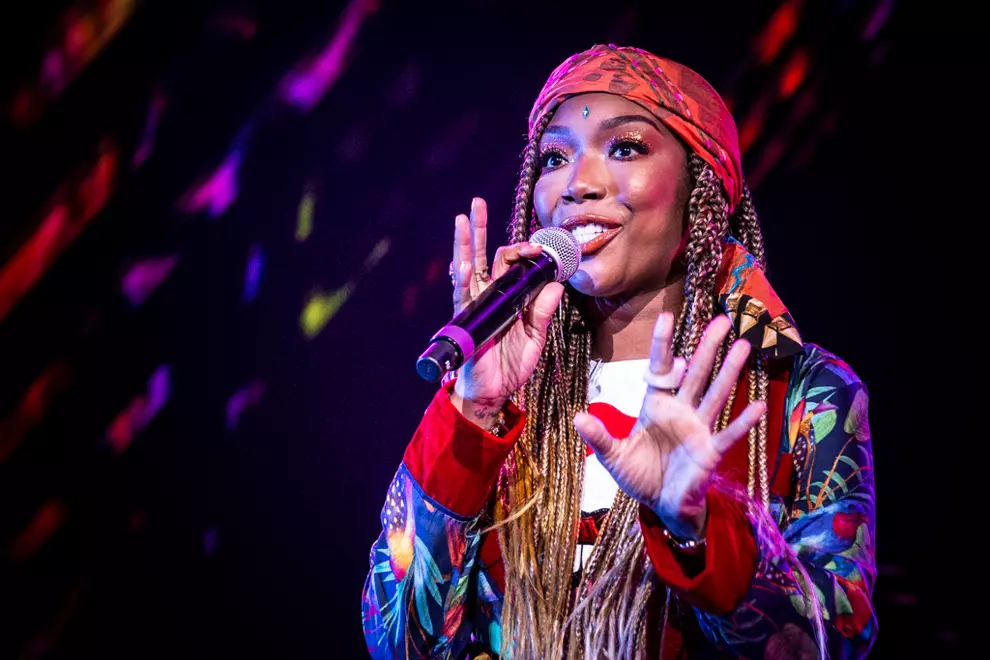 Brandy @ RNB Fridays Live, Marvel Stadium. Photos by Jaz Meadows