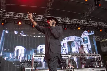 Mos Def on stage at Soulfest in Melbourne last weekend. Pic by David Harris