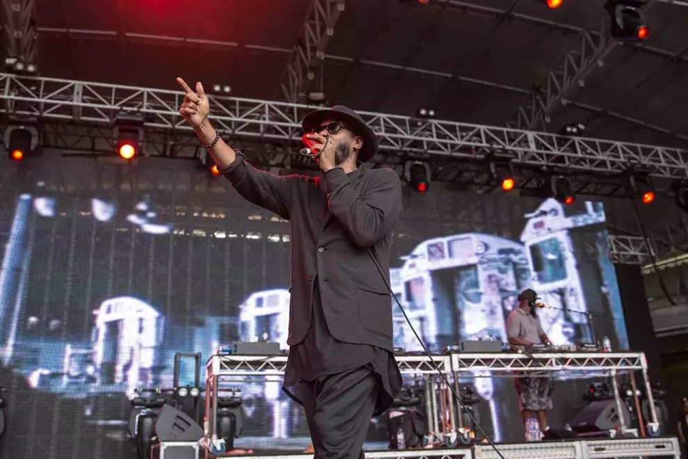 Mos Def on stage at Soulfest in Melbourne last weekend. Pic by David Harris