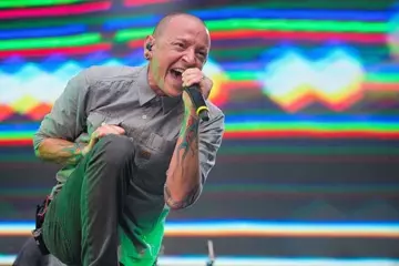 Chester Bennington with Linkin Park at Soundwave 2013. Pic by Josh Groom