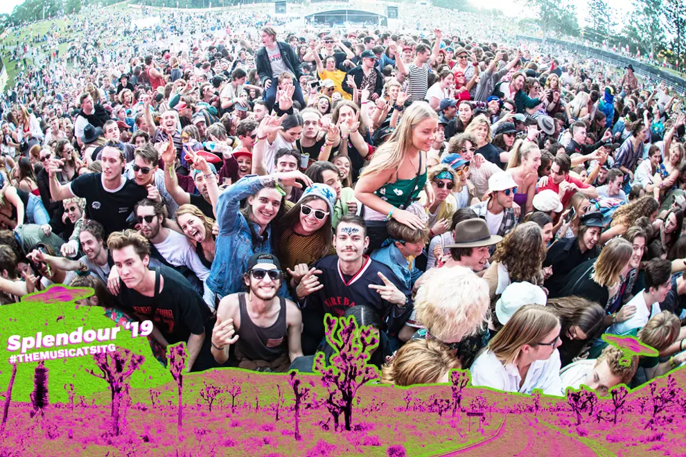 FIDLAR crowd at Splendour In The Grass. Photo by Peter Dovgan.