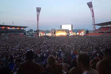 Calvin Harris at Steresonic Sydney 2012. Pic by Jarret Rigg