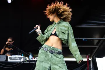 Becca Hatch performing at Yours & Owls