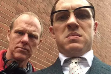 Brien Helgeland with Tom Hardy