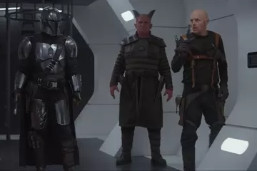 Bill Burr (right) in 'The Mandalorian'