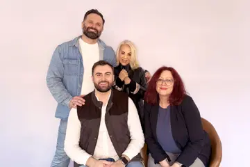 Volume Foundation's Albert Kruger, Milly Petriella OAM, Jesse Forge, and Rachel Kelly.