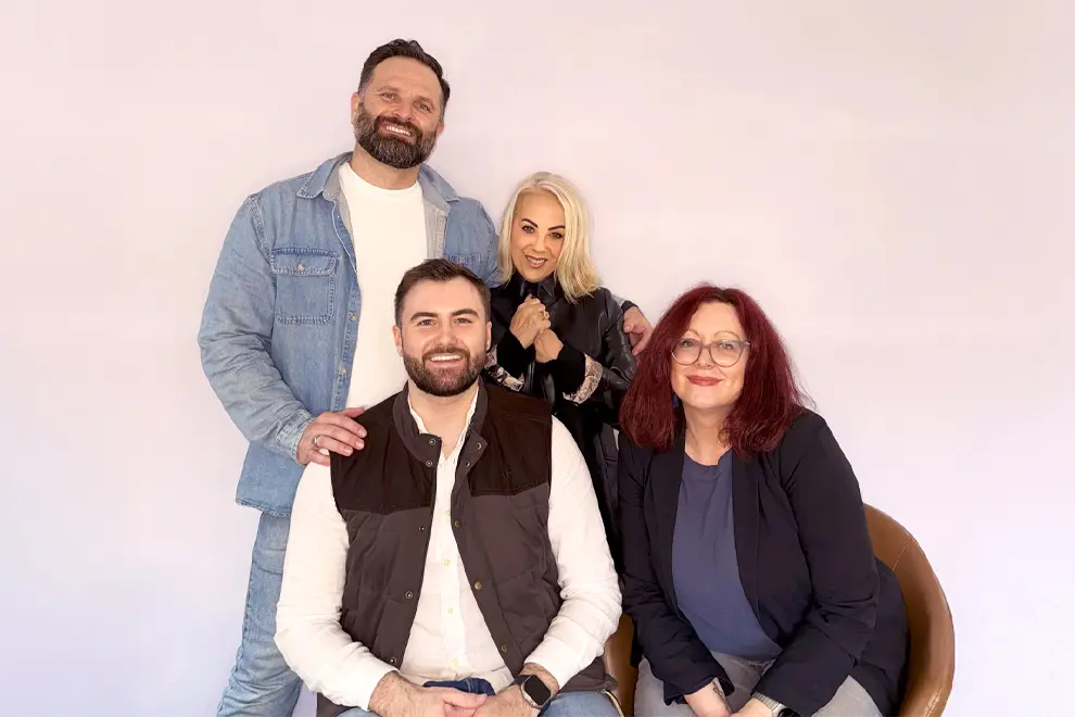 Volume Foundation's Albert Kruger, Milly Petriella OAM, Jesse Forge, and Rachel Kelly.