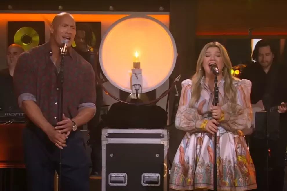 Dwayne ‘The Rock’ Johnson and Kelly Clarkson