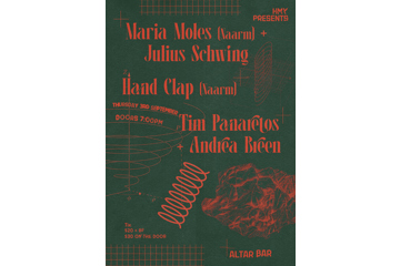 Maria Moles (Naarm) + Julius Schwing | Hand Clap (Naarm) | Tim Panaretos + Andrea Breen