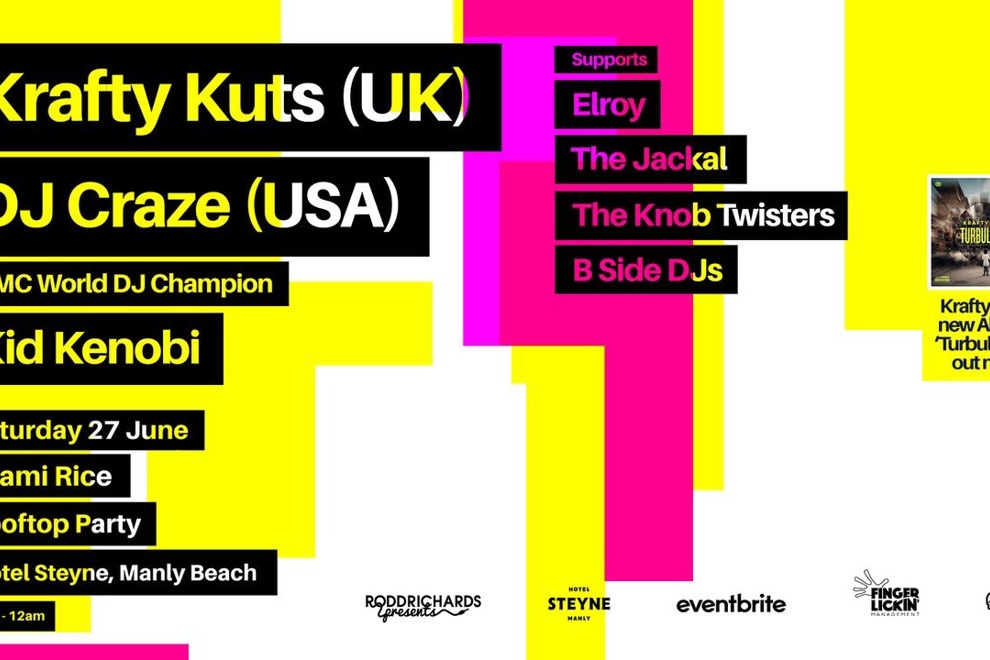 Manly Beach Rooftop Party ft. KRAFTY KUTS & DJ CRAZE