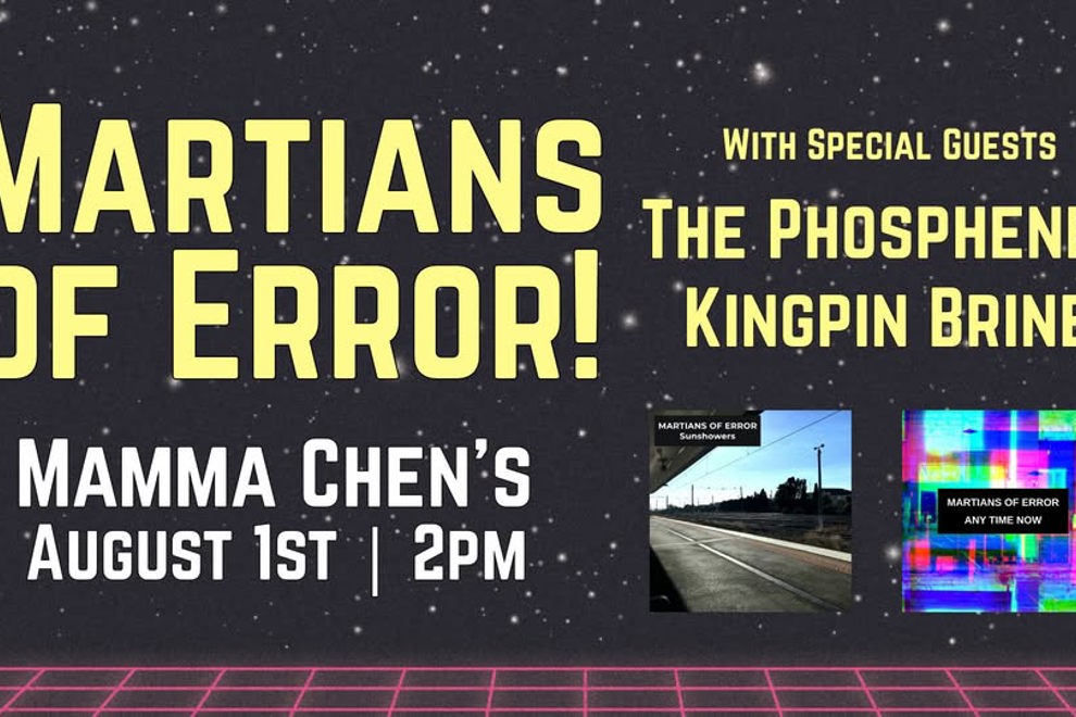 Martians of Error - 'Sunshowers' Single Launch w/ Special Guests!