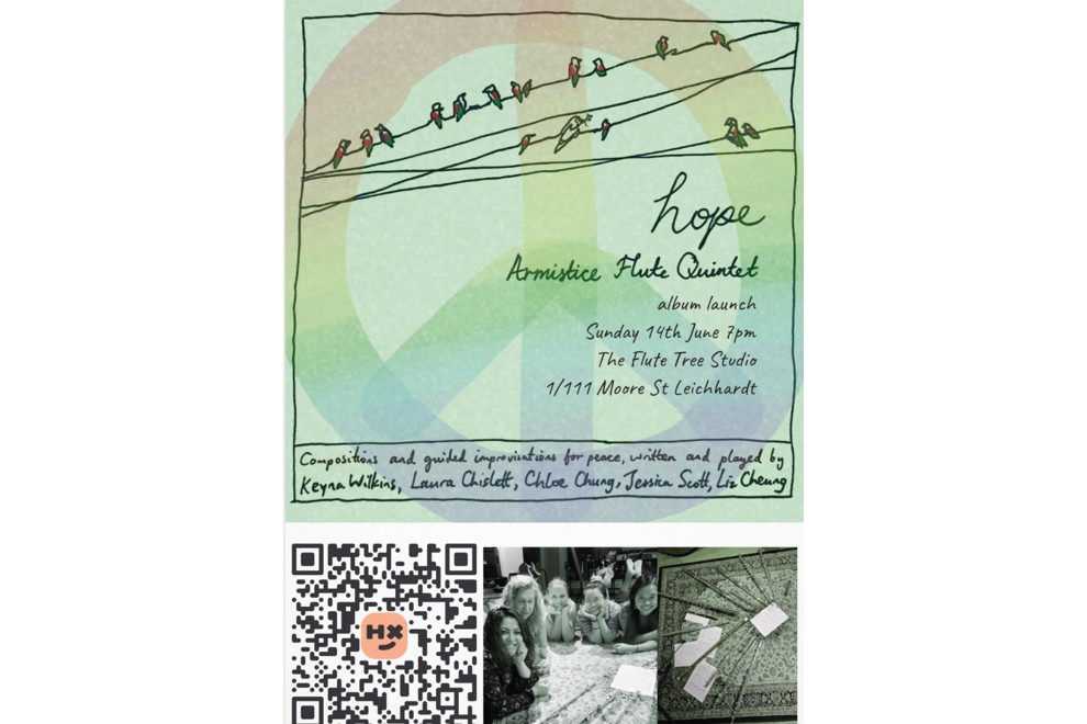 ARMISTICE ALBUM LAUNCH at FLUTE TREE LEICHHARDT