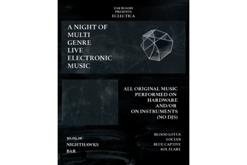 ECLECTICA - Electronic Music Performed LIVE through hardware and/or with instruments