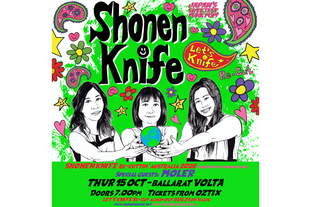 MOLER supporting SHONEN KNIFE