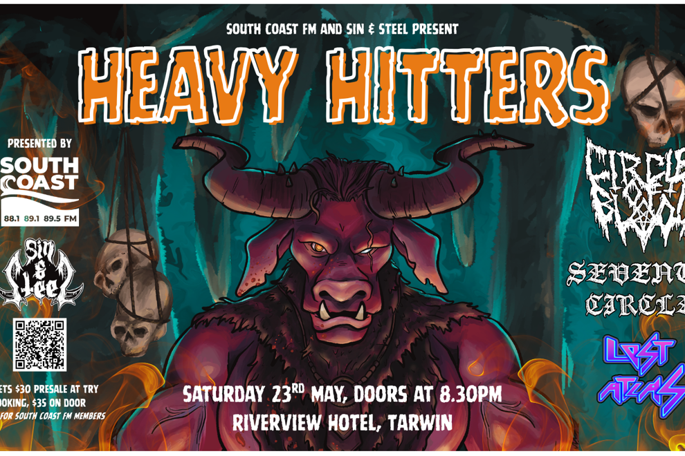 South Coast FM Presents: Heavy Hitters - Ft. Circle of Blood, Seventh Circle and Lost Atlas (18+)
