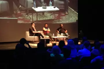 Danny Rogers (centre) and Jerome Borazio (right)