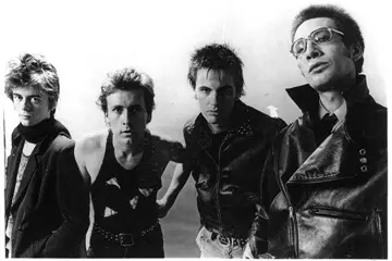 Johnny Crash, second from left, in an earlier JAB photo. Taken from Facebook (Great Adelaide Bands of the 70s and 80s).