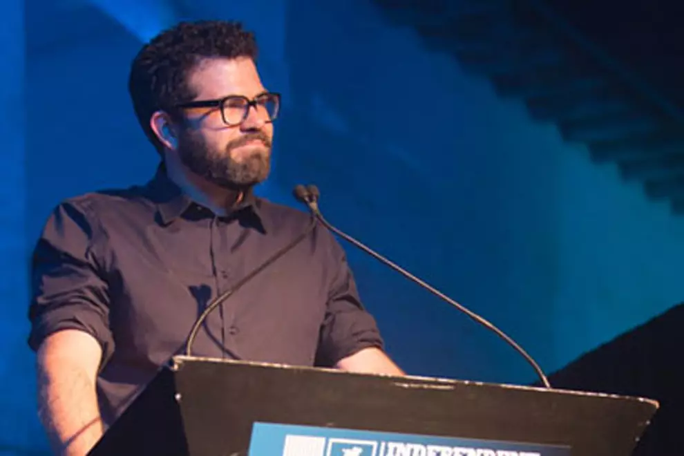 Nick O'Byrne at last year's Carlton Dry Independent Music Awards