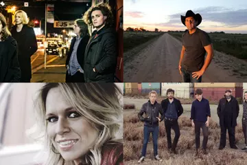 Clockwise from top left: British India, Lee Kernaghan, Augie March, Beccy Cole