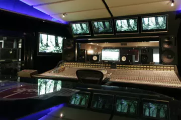 The studio's interior