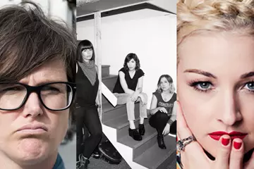 From left: Hannah Gadsby, Sleater-Kinney, Kate Miller-Heidke
