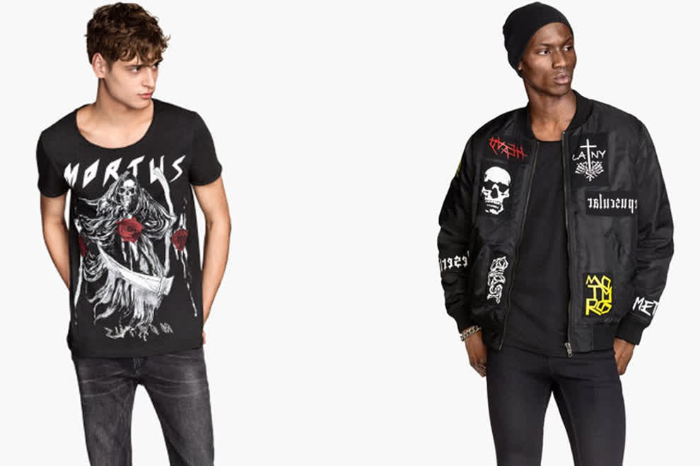 H&M's metal-inspired products