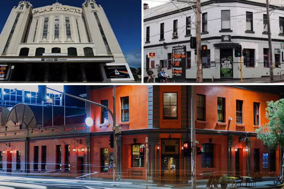 Pics sourced from venue websites 