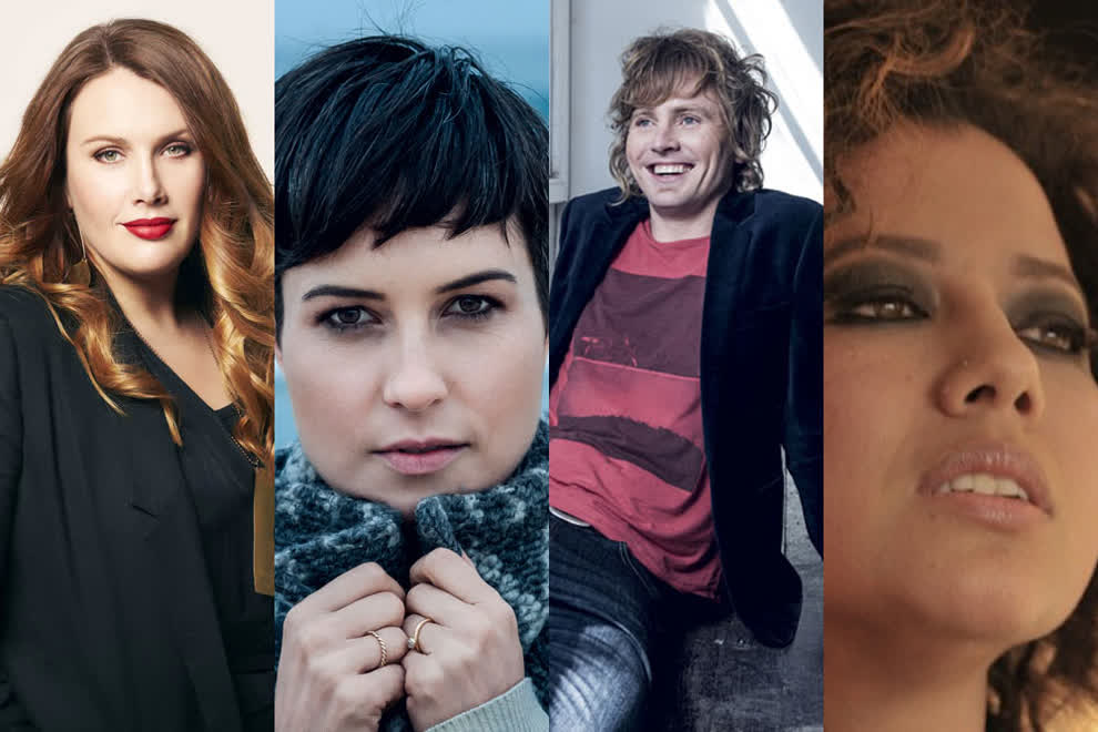 From left: Clare Bowditch, Missy Higgins, Bob Evans, Mahalia Barnes