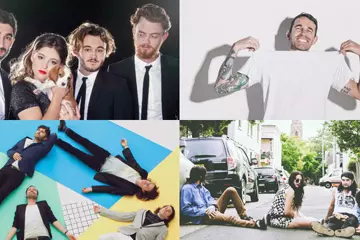 Clockwise from top left: San Cisco, Paces, Tired Lion, Miami Horror