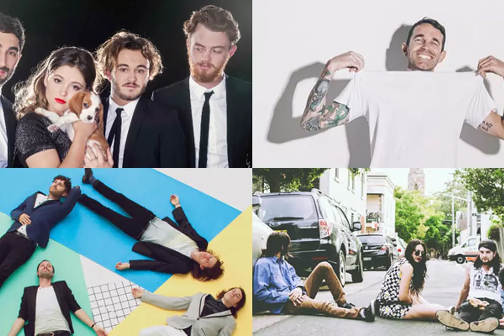 Clockwise from top left: San Cisco, Paces, Tired Lion, Miami Horror