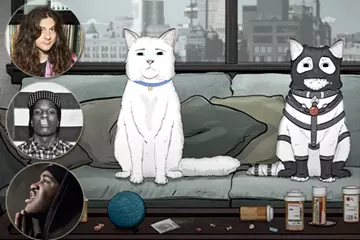 Inset from top: Kurt Vile, A$AP Rocky, A$AP Ferg