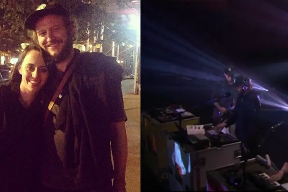 Photo of Gordi and Justin Vernon via Instagram: gordimusic