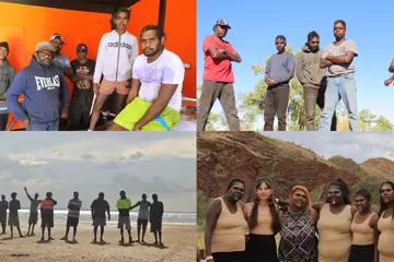 C'wise from top left: Iwantja Sunset Reggae; Lander River Band; Sandhill Women; Salt Lake Band