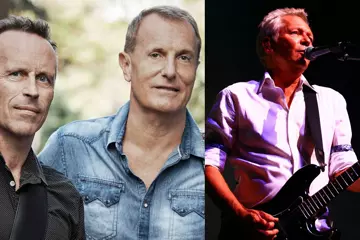 Mark Seymore & James Reyne (left), ICEHOUSE's Iva Davies (right)