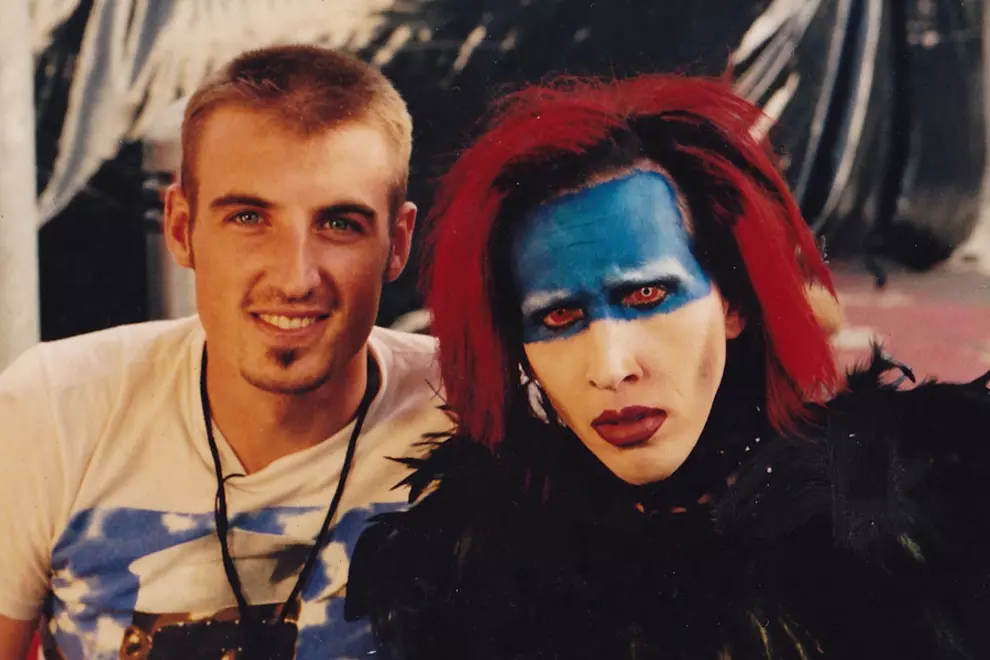 Jabba with Marilyn Manson, Sydney Big Day Out, 1999. All pics via Jabba