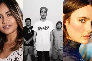 L-R: Jessica Mauboy, Trophy Eyes, Lisa Mitchell