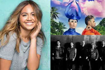 Jessica Mauboy, Empire Of The Sun (top right), Avenged Sevenfold (bottom right)