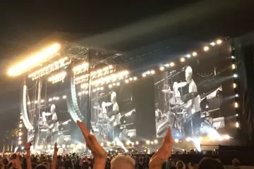 The Rolling Stones at Desert Trip. Pic by Melinda Salzke-Spurr