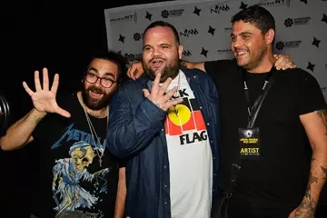 AB Original and Dan Sultan @ tonight's ceremony. Photo by Paz Tassone
