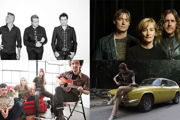 C'wise from top left: The Living End, Spiderbait, The Lemonheads' Evan Dando, Veruca Salt (pic: Alison Dyer)