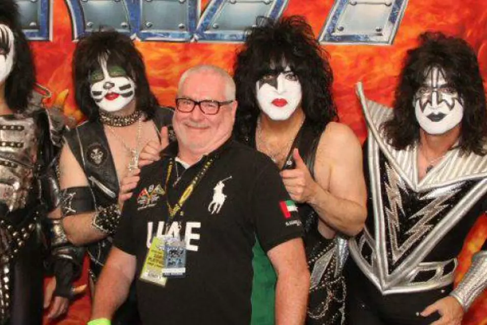 Andrew McManus with KISS