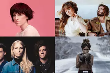 C'wise from top left; Megan Washington, Angus & Julia Stone, Ngaiire, London Grammar
