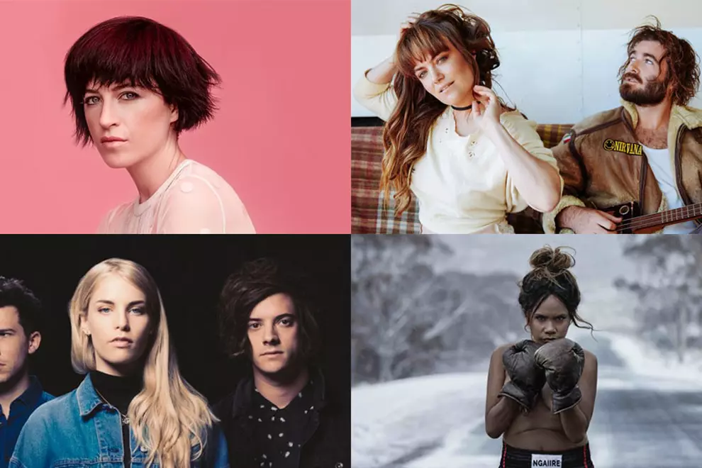 C'wise from top left; Megan Washington, Angus & Julia Stone, Ngaiire, London Grammar