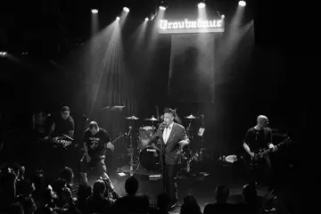 Chuck Mosley with Faith No More last year. Image via Facebook.