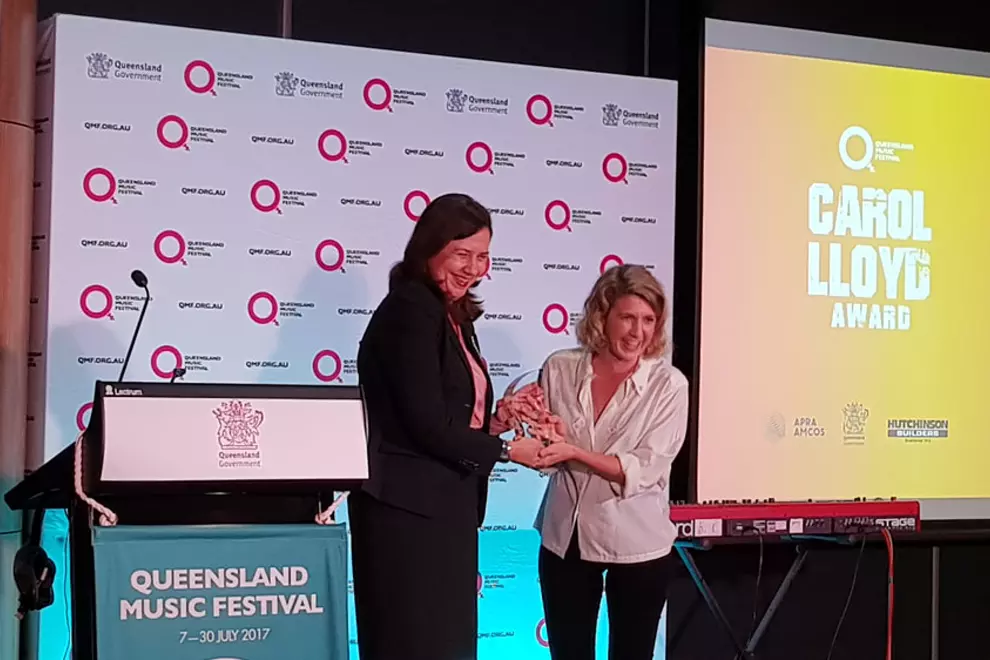 Annastacia Palaszczuk and Georgia Potter. Pic by Mitch Knox