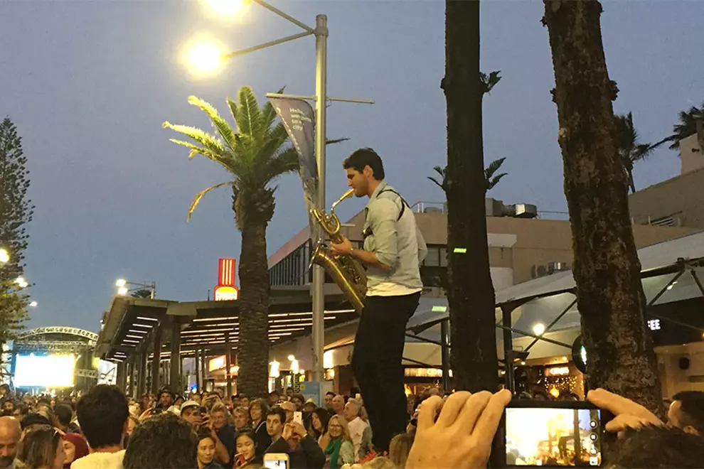 The Hot Potato Band. Pic by Mitch Knox