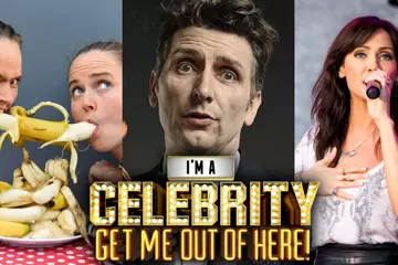 L-R: Zoe Coombs Marr, Frank Woodley, Natalie Imbruglia