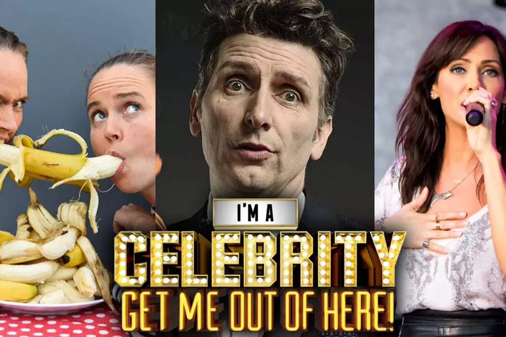 L-R: Zoe Coombs Marr, Frank Woodley, Natalie Imbruglia