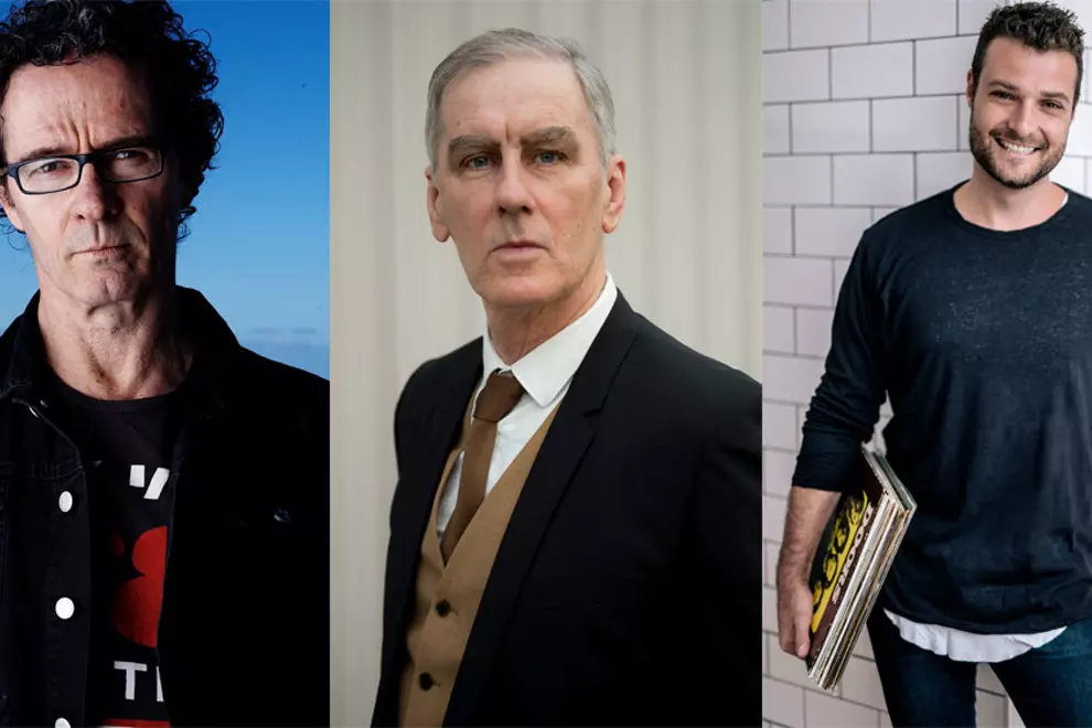 From left: Mark Gable, Robert Forster, Steve Kouta