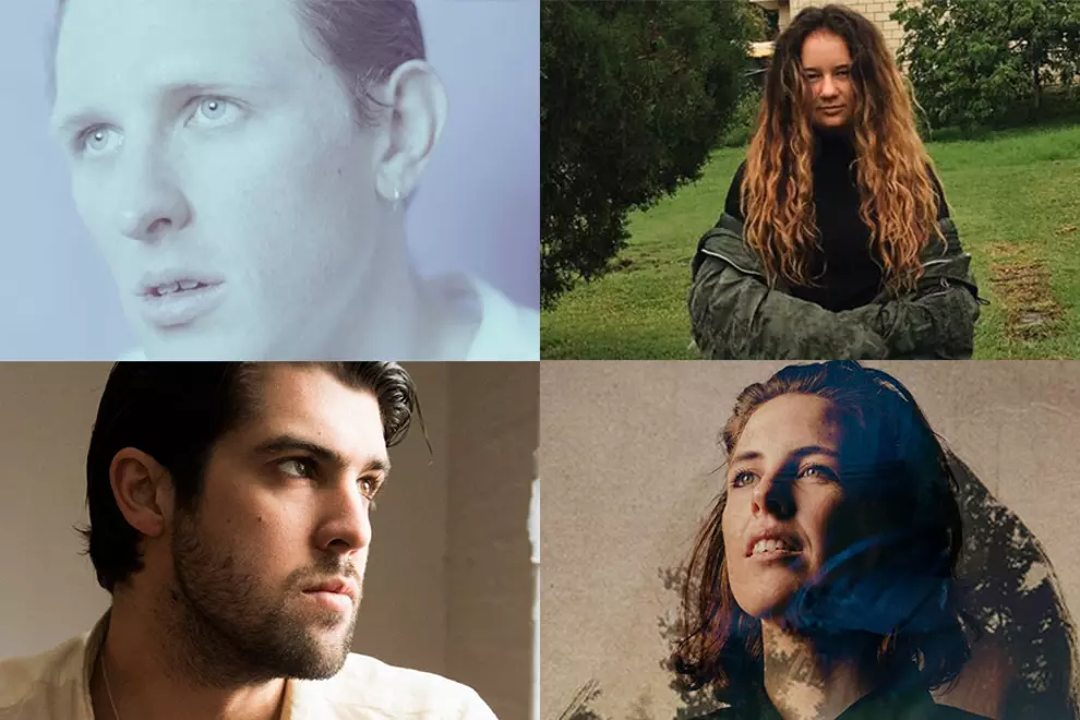 Clockwise from top left: Mossy, Mallrat, Ainslie Wills, Cameron Avery